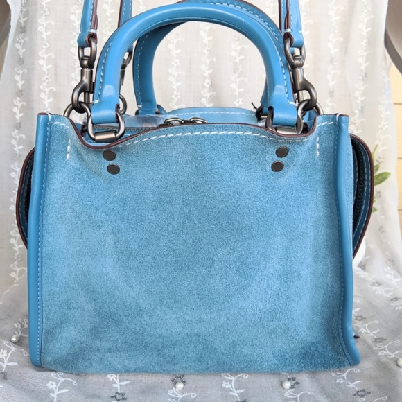 💙 Coach Chambray Suede Rogue 25 💙 - Picture 2 of 10